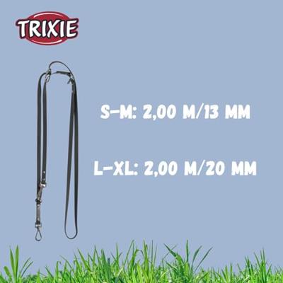 Verstelbare hondenriem Trixie CityStyle Zwart L/XL - thumbnail