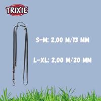 TRIXIE CITYSTYLE HONDENRIEM VERSTELBAAR PVC ZWART 200X2 CM - thumbnail