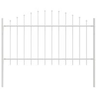 Tuinhek 2 pcs Wit 170 x 140 cm Gepoedercoat staal - thumbnail