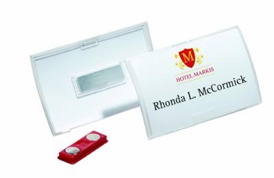 Durable badge met magneet Click Fold ft 54 x 90 mm, doos van 10 stuks Durable badge met magneet Click Fold ft 54 x 90 mm, doos van 10 stuks