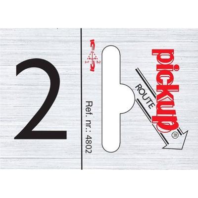 Route alulook 25 x 44 mm Sticker pick up cijfer 2 Pickup - Pickup