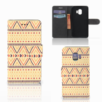Samsung Galaxy J2 Pro 2018 Telefoon Hoesje Aztec Yellow - thumbnail