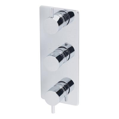 Caral afbouwdeel therm. 3 weg chroom