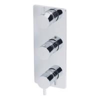 Caral afbouwdeel therm. 3 weg chroom - thumbnail