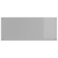 VidaXL Keuken spatscherm lichtgrijs 120 x 50 cm gehard glas - thumbnail