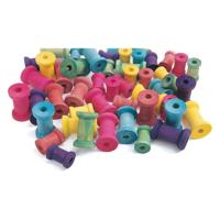 Colorations - gekleurde houten klossen, set van 50 - thumbnail