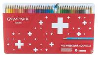 Kleurpotl caran d ache swisscolor aquarel 40st ass - thumbnail