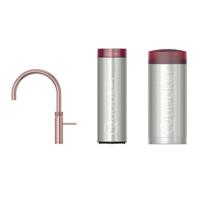 Quooker Fusion Round kokendwaterkraan - draaibare uitloop - Combi+ incl. Cube reservoir - Warm / kokend / bruisend / gefilterd water - Rosé koper 22+FRRCO-CUBE - thumbnail
