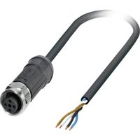 Phoenix Contact 1454082 Sensor/actuator connector, geassembleerd M12 Aantal polen (sensoren): 4 Bus, recht 5.00 m 1 stuk(s) - thumbnail