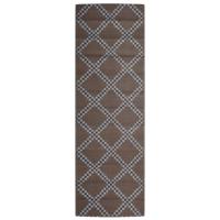 VidaXL Buitenkleed arakil 80x250 cm polypropeen bruin - thumbnail