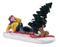 Lemax ski bunny kerstdorp figuur type 2 Vail Village 2019 - thumbnail