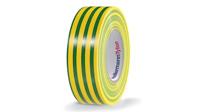 PVC-isolatieband groengeel 15 mm, 10 meter UV-bestendig zelfdovend IEC 60454-2 - thumbnail