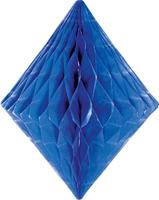 Folat honeycomb diamant blauw 30 cm | 24 stuks - thumbnail
