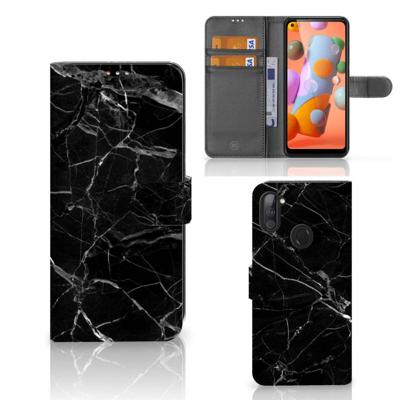Samsung Galaxy M11 | A11 | Bookcase | Marmer Zwart - Origineel Cadeau Vader Samsung Galaxy M11 | A11 | Bookcase | Marmer Zwart - Origineel Cadeau Vader