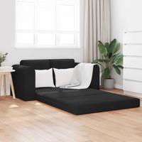 Vouwsofa Bed Zwart 148 x 71 x 83 cm Fluweel - thumbnail