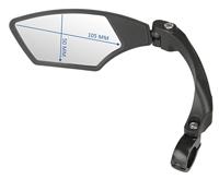 M-Wave fietsspiegel 110 x 55 mm rechts zwart - thumbnail