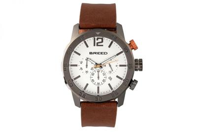 Outlet Special - Breed Manuel Chronographs BRD7204 (Zwart staal) Outlet Special - Breed Manuel Chronographs BRD7204 (Zwart staal)