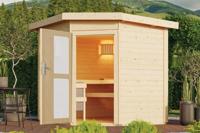 Karibu | Mikka Buitensauna | Melkglas Deur - thumbnail