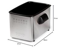 Frituurpan DOMO DO465FR 4 L 3000 W Zilverkleurig Staal - thumbnail
