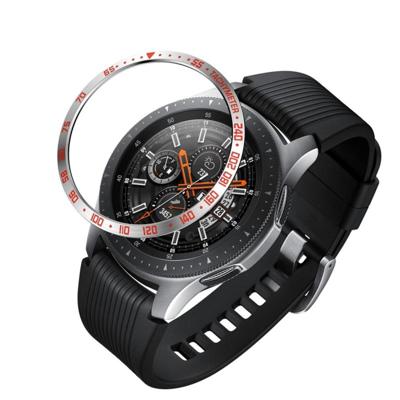 Dial stalen beschermende frame voor Galaxy Watch 42mm (rood + wit)