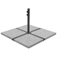 VidaXL Parasolvoetplaat vierkant 25 kg graniet grijs - thumbnail