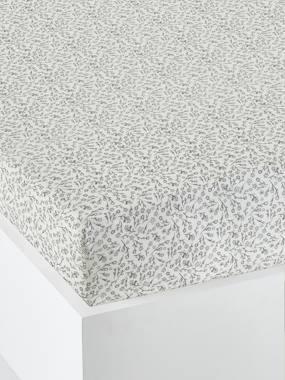 GREEN FOREST Oeko-Tex® baby hoeslaken ecru/grijs