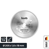 kwb 587511 Cirkelzaagblad 205 x 18 mm 1 stuk(s) - thumbnail