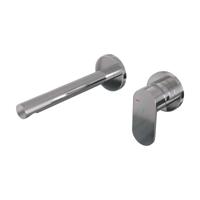 Chrome Edition inbouw wastafelmengkraan, rechte uitloop, rozetten C1 chroom - thumbnail