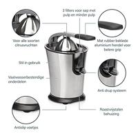 Princess Citruspers 01.201860.01.001 300 W Zilver-zwart Met voet - thumbnail