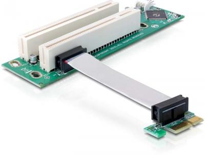 Delock PCI-E/2x PCI 2 poorten Riser-kaart PCIe
