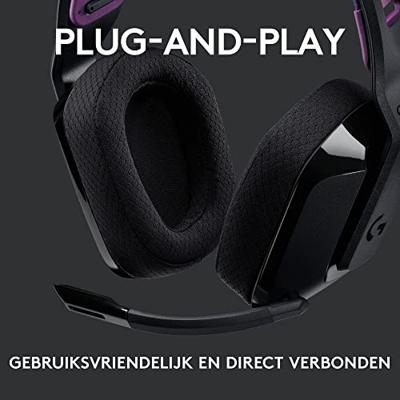 Hoofdtelefoon met Hoofdband Logitech G535 Zwart - thumbnail