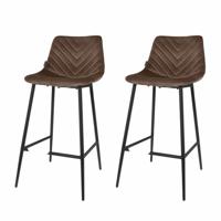 Barstoel 1set/2 Lynn taupe 96cm - thumbnail