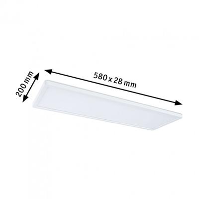 Paulmann 79927 P Atria Shine 22W Wswitch 580x200mm Ws LED-plafondlamp 22 W Wit Paulmann 79927 P Atria Shine 22W Wswitch 580x200mm Ws LED-plafondlamp 22 W Wit