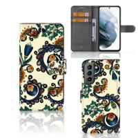 Wallet Case Samsung Galaxy S21 FE Barok Flower - thumbnail