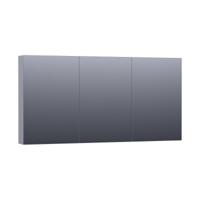 Brauer Impress Deluxe Spiegelkast - 140 cm - met interne en externe Verlichting - 3 Dubbelzijdige Spiegeldeuren - Mat Grijs - thumbnail