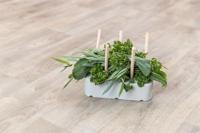 TRIXIE VOEDERRUIF KERAMIEK / HOUT GRIJS 26X17X23 CM - thumbnail