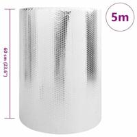 VidaXL Radiatorfolie zilver 30 x 0.6 m polyetheen - thumbnail