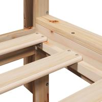 Bed met boekenkast zonder matras massief grenenhout 100x200 cm - thumbnail