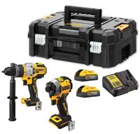 DeWALT DCK2052H2T Accu combiset 2-delig (DCD999 + DCF850) 18V XR POWERSTACK 5.0Ah in TSTAK - thumbnail