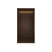 Hotbath &More Inbouwnis - 30 x 15 x 10 cm - Frameless - met LED-verlichting - Tuscan Bronze - thumbnail