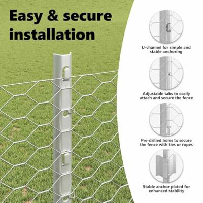 VidaXL Hek met paal zilver 1,2 x 25 m staal