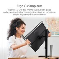 ASUS ZenScreen MB229CF portable monitor – 22-inch (21.5 viewable) FHD (1920 x 1080), IPS technology, 100Hz, USB-C® PD 60W, speakers, carrying handle/kickstand design, C-clamp, partition hook - thumbnail