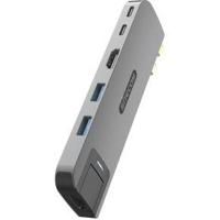Sitecom AC-1001 interface hub USB Type-C 10000 Mbit/s Zwart, Grijs - thumbnail