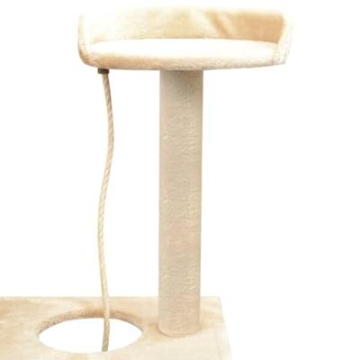 Kattenkrabpaal met sisal krabpalen 150 cm beige Kattenkrabpaal met sisal krabpalen 150 cm beige