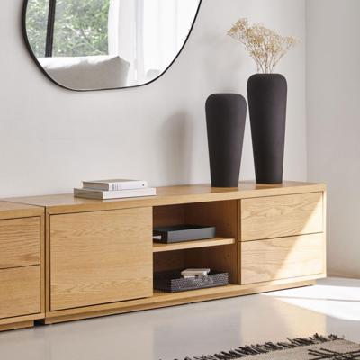 Kave Home TV-meubel 'Abilen' Eiken, 150cm, kleur Naturel Kave Home TV-meubel 'Abilen' Eiken, 150cm, kleur Naturel