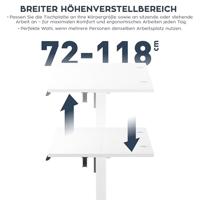 Elektrisch bureau MA-Leader 7.0 Wit - thumbnail