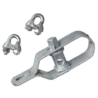 Nature draadspanset 2 klemmen verzinkt - thumbnail