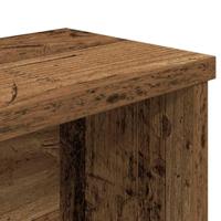 Keukenrek stapelbaar 50x15x16 cm bewerkt hout oud houtkleurig - thumbnail