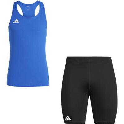 adidas Adizero Singlet Short Set Heren