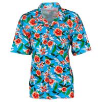 Hawaii Blouse Tropical Blauw - thumbnail